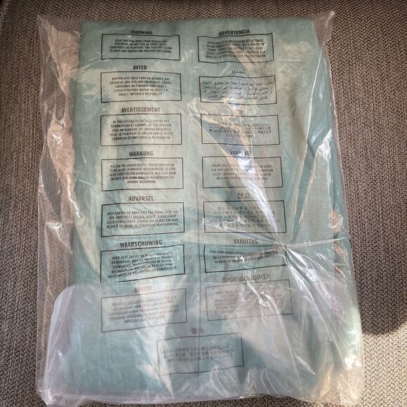 ABERCROMBIE & FITCH Linen Cutout Midi Dress Deep Sage SIZE XL - Picture 9 of 11